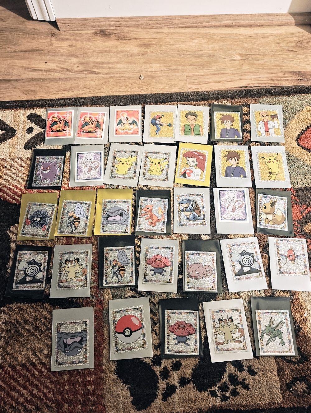 Vintage 1999 Merlin Series 1 Pokémon Stickers Near Mint Lot